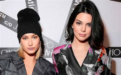 Kendall Jenner and Hailey Baldwin Go Topless in Bathroom Snaps